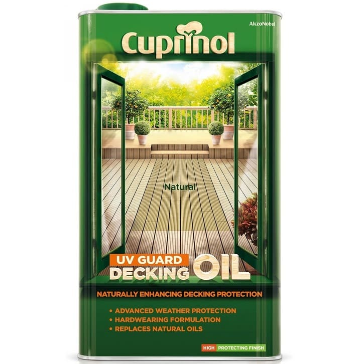 Cuprinol Decking Oil (UV Guard) 2.5 Litres - Colours 1 Cuprinol Decking Oil