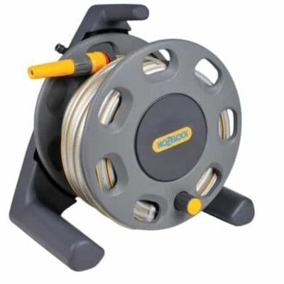 Hozelock 2412 Freestanding Hose Reel Plus Hose - 25m