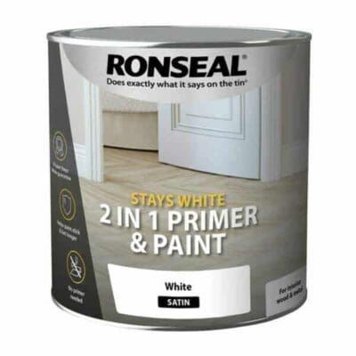 Ronseal Stays White 2 in 1 Primer & Paint