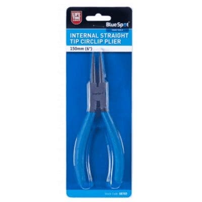BlueSpot 150mm (6") Internal Straight Tip Circlip Plier