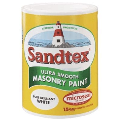 Sandtex Masonry Paint Ultra Smooth 5L Pure Brilliant White