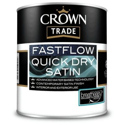 Crown Trade FastFlow Quick Dry Satin 2.5L - White