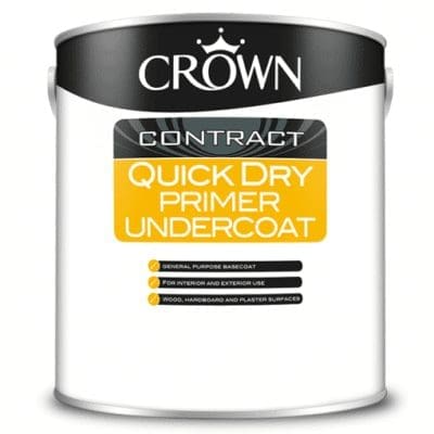 Crown Quick Dry Primer and Undercoat - White 2.5L