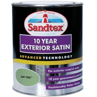 Sandtex 10 Year Exterior Satin 750ml - Colours
