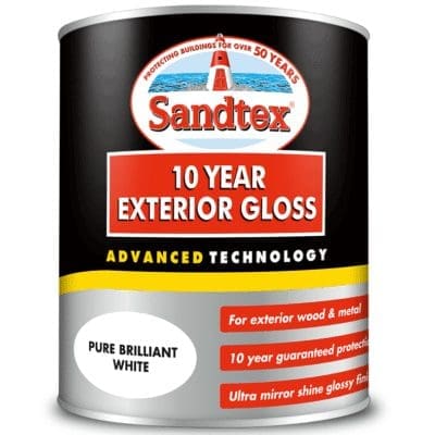 Sandtex 10 Year Exterior Gloss Paint - White