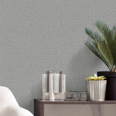 Giorgio Plain Texture Wallpaper Silver