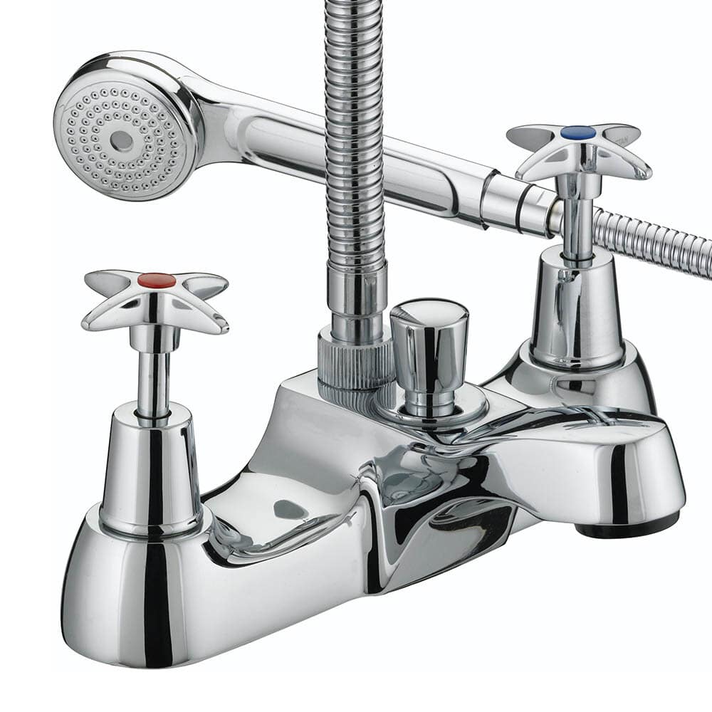 Bristan Cross Top Bath Shower Mixer Chrome - VAX BSM C 1 Bristan Cross Top Bath Shower Mixer Chrome - VAX BSM C