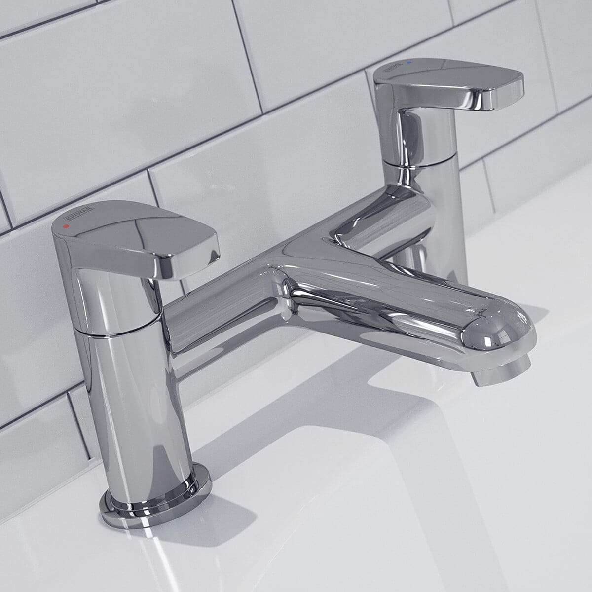 Bristan Orta Bath Filler Chrome Taps - OR BF C 1 Orta Bath Filler Chrome Taps