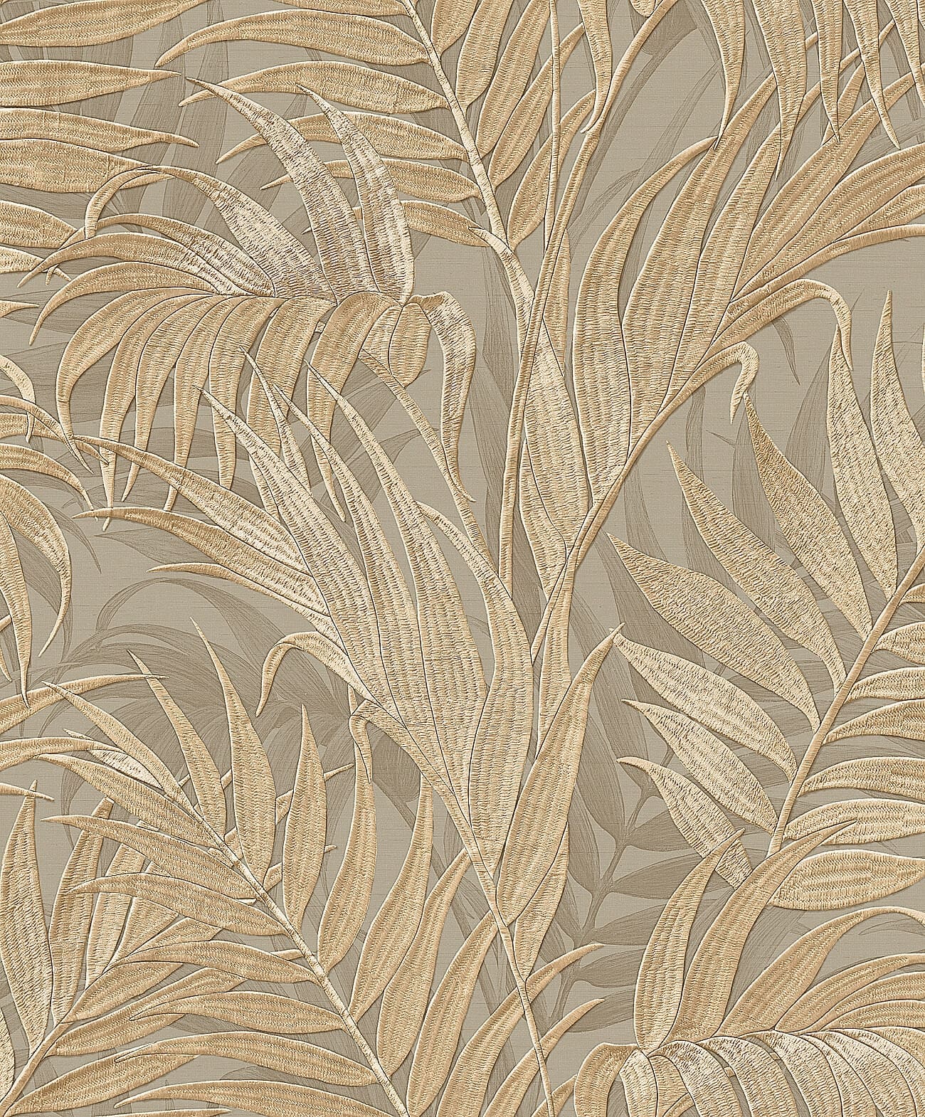 Grace Tropical Leaf Palm Gold/Green Wallpaper 1 Grace Tropical Leaf Palm Gold/Green Wallpaper