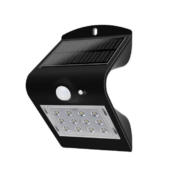 Luceco Black Solar-powered Cool white LED Floodlight 1 Luceco Black Solar-powered Cool white LED Floodlight