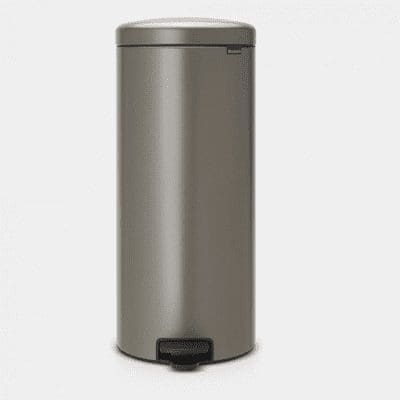 Brabantia Newlcon Pedal Bin 30L - Platinum - 114441