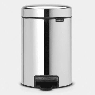 Brabantia Newlcon Pedal Bin 3L - Brilliant Steel - 113147