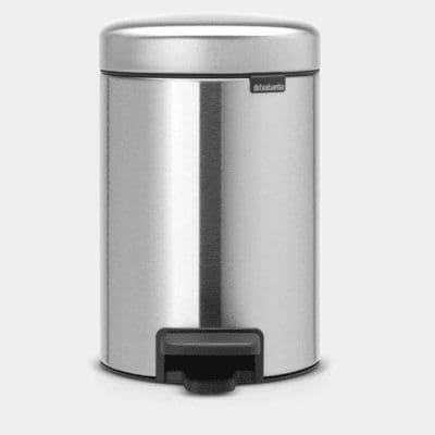 Brabantia Newlcon Pedal Bin 3L - Matt Steel - 113222