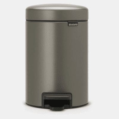 Brabantia Newlcon Pedal Bin 3L - Platinum - 113246