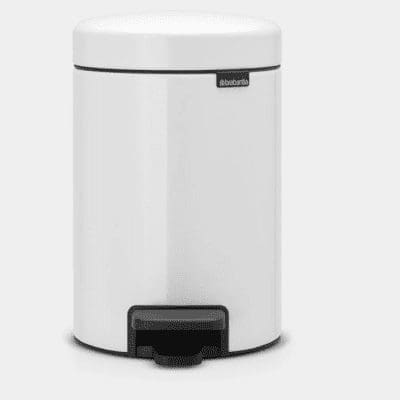 Brabantia Newlcon Pedal Bin 3L - White - 112126