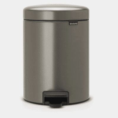 Brabantia Newlcon Pedal Bin 5L - Platinum - 12683
