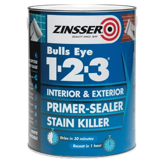 Zinsser Bulls Eye 1-2-3 Primer - White 1L 1 Zinsser Bulls Eye 1-2-3