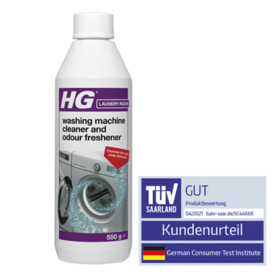 HG washing machine cleaner and odour freshener