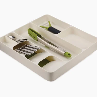 Joseph Joseph DrawerStore™ Cutlery, Utensil & Gadget Organiser White/Green
