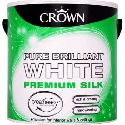 Crown Breatheasy Silk Emulsion 2.5L - Pure Brilliant White
