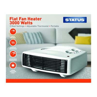 Status 3000W Flat Fan Heater