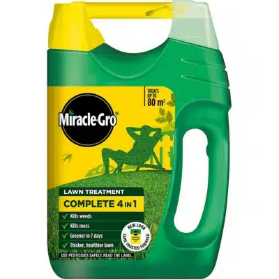 Miracle-Gro Complete 4-in-1 Lawn Treatment with Spreader – 80m²