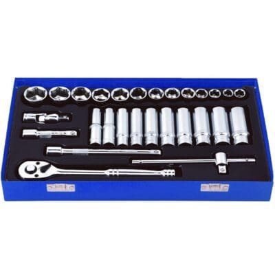 Blue Spot 3/8" Metric Socket Set (8-24mm) - 28 PCE