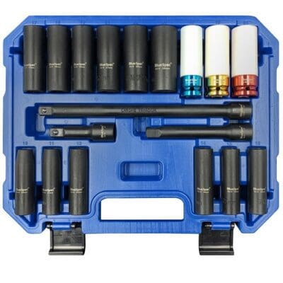 Blue Spot 1/2" Metric Deep Impact Sockets (10-24mm)