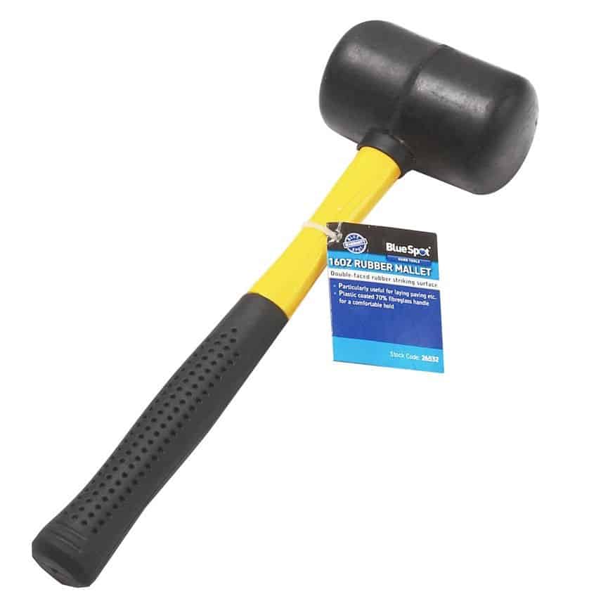 Blue Spot 16oz Fibreglass Rubber Mallet 1 BlueSpot 16oz Fibreglass Rubber Mallet