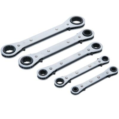 Blue Spot Ratchet Ring Spanner Set (6-21mm)