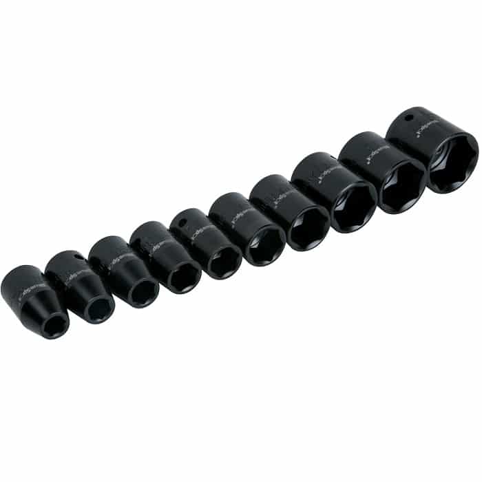BlueSpot 1/2" Impact Sockets 10 PCE (9-27mm)