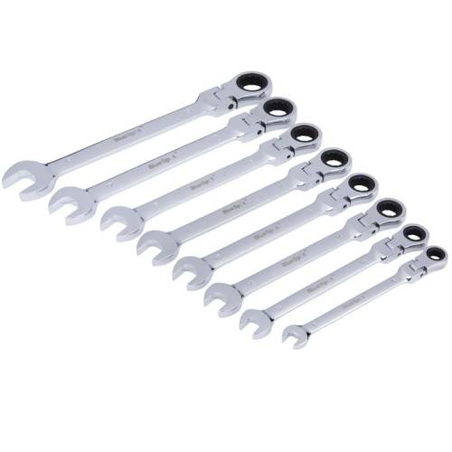 Blue Spot 8 PCE Flexible Ratchet Spanner Set (8-19mm)