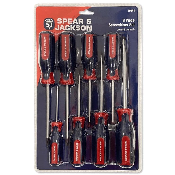 Spear & Jackson Screwdriver Set 8 Pce 1 Spear & Jackson Screwdriver Set 8 Pce