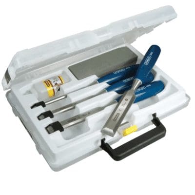 Stanley Bevel Edge Chisel & Oilstone Set, 6 Piece - STA16130