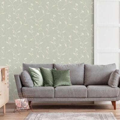 Bellagio Vymura Floral Green Wallpaper