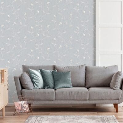 Bellagio Vymura Floral Blue Wallpaper