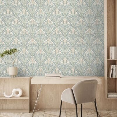Bellflower Cream & Sage Wallpaper