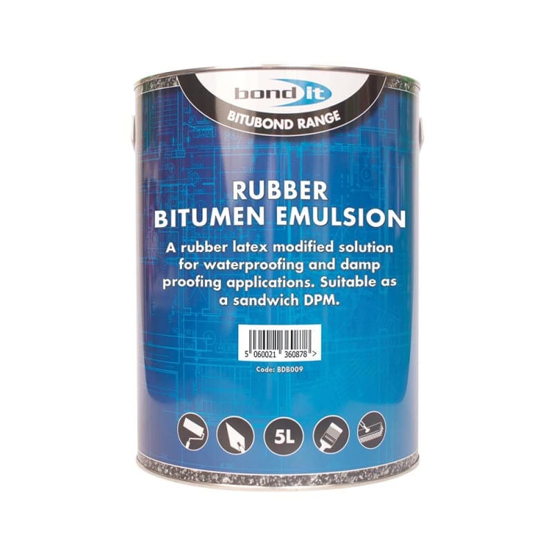 Bond It Rubber Bitumen Emulsion 5L 1 Bond It Rubber Bitumen Emulsion 5L