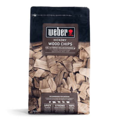 Weber Hickory Wood Chips For Barbecue Smoking - 0.7kg