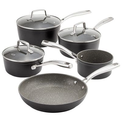 Stellar Rocktanium, 5 Piece Saucepan Set, Non-Stick