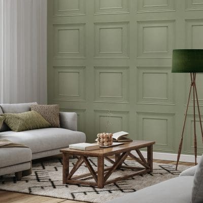 Oliana Panel Sage Wallpaper