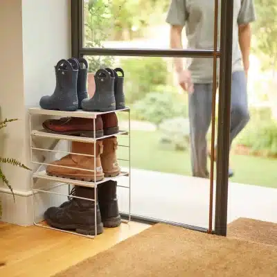 Joseph Joseph Level™ Adjustable Ecru Shoe Rack