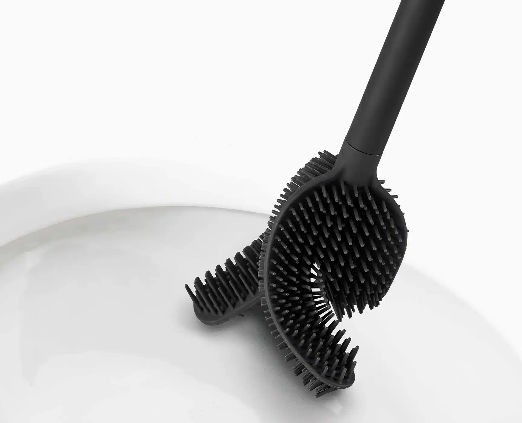 Joseph Joseph Flex™ 360 Matt Black Toilet Brush 2 Joseph Joseph Flex™ 360 Matt Black Toilet Brush - Image 2