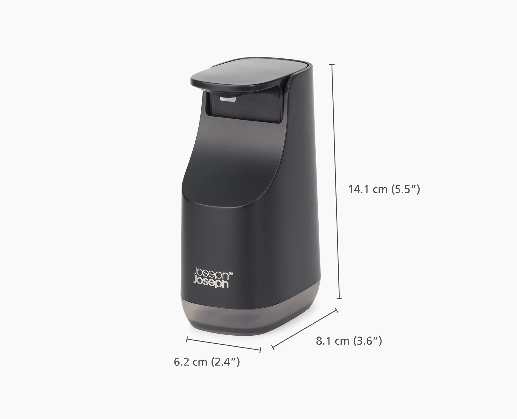 Joseph Joseph Slim™ Compact Matt Black Soap Pump 2 Joseph Joseph Slim™ Compact Matt Black Soap Pump - Image 2