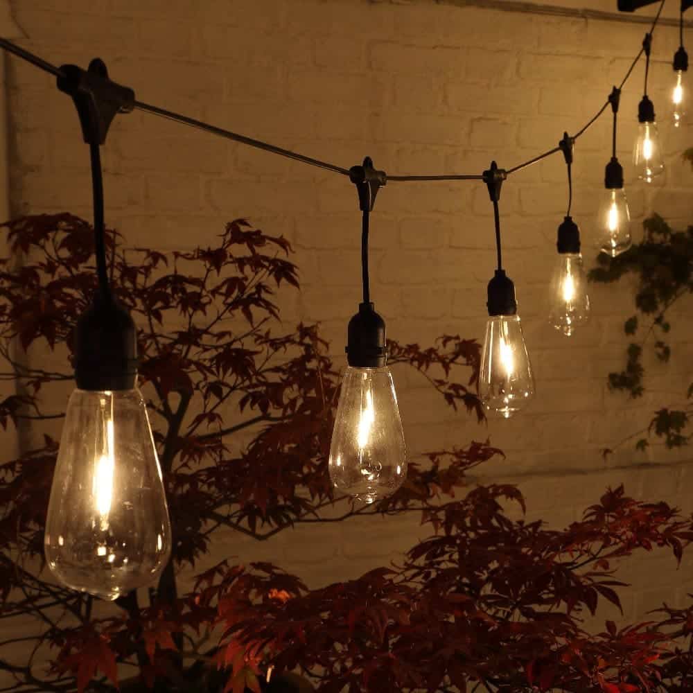 Noma Low Volt 20 Edison Festoon Lights (Connectable) 1 Noma Low Volt 20 Edison Festoon Lights (Connectable)