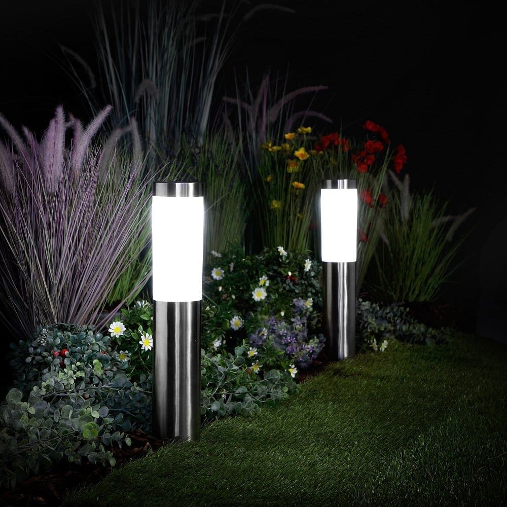 Noma Low Volt 2x Stainless Bollards (Connectable) 1 Noma Low Volt 2x Stainless Bollards (Connectable)