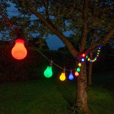 Noma Low Volt 20x Multi Colour Festoon Lights (Connectable)