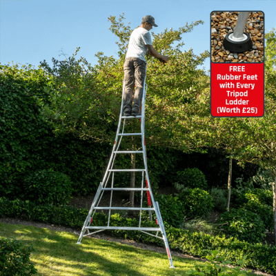 Henchman Pro Tripod Ladder 10ft / 3m - HMT300.P