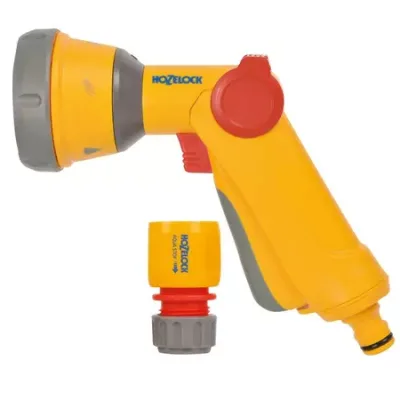 Hozelock 2679 Multi Spray Soft Touch Spray Gun + Aquastop Connector