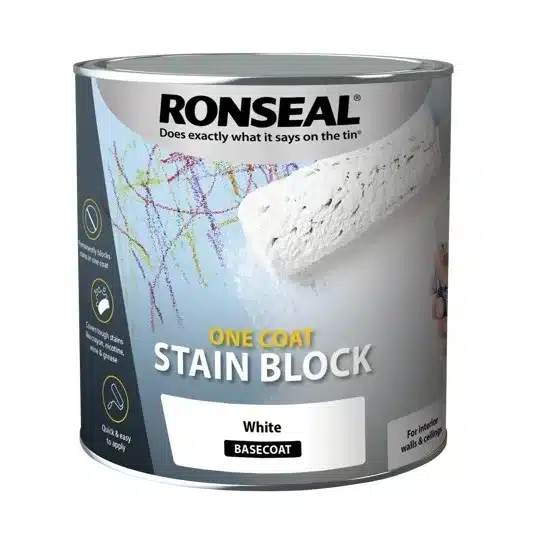 Ronseal One Coat Stain Block 750ml 1 Ronseal One Coat Stain Block 2.5L